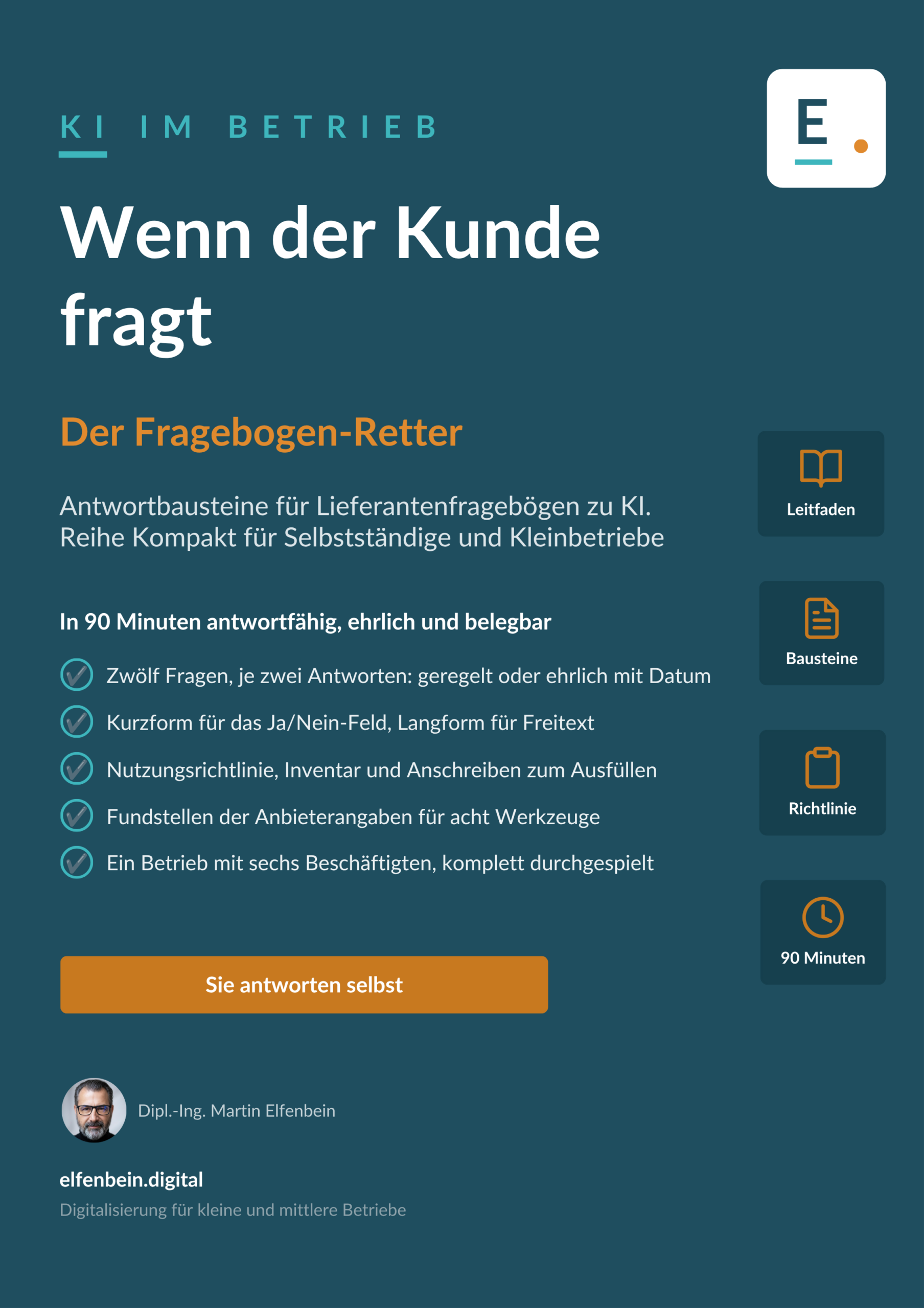 Umschlag des Fragebogen-Retters: Wenn der Kunde fragt